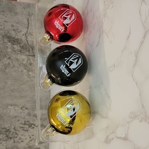 Brand new Las Vegas golden Knights glass ball Christmas tree ornaments